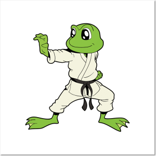 Comic Gecko does Karate Posters and Art